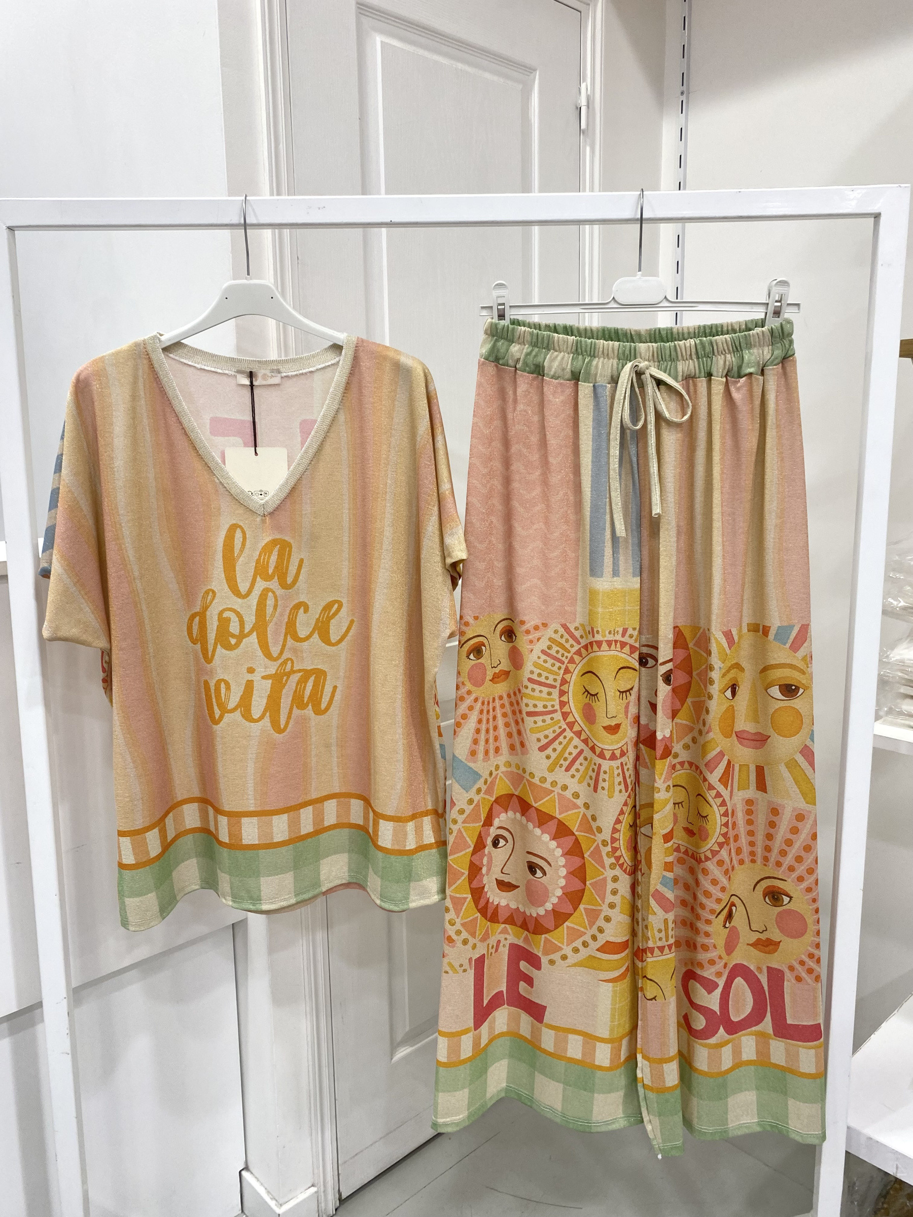 Mayorista NOS - Conjunto de lurex estampado