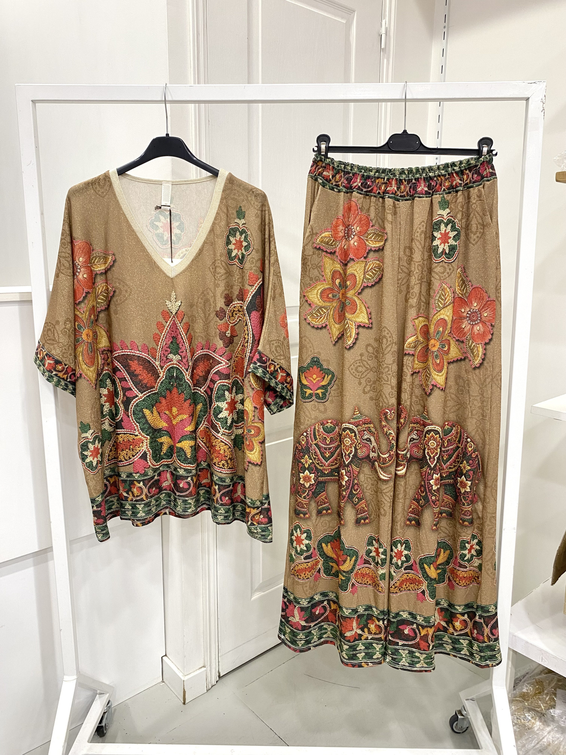 Grossiste NOS - Ensemble lurex imprimé