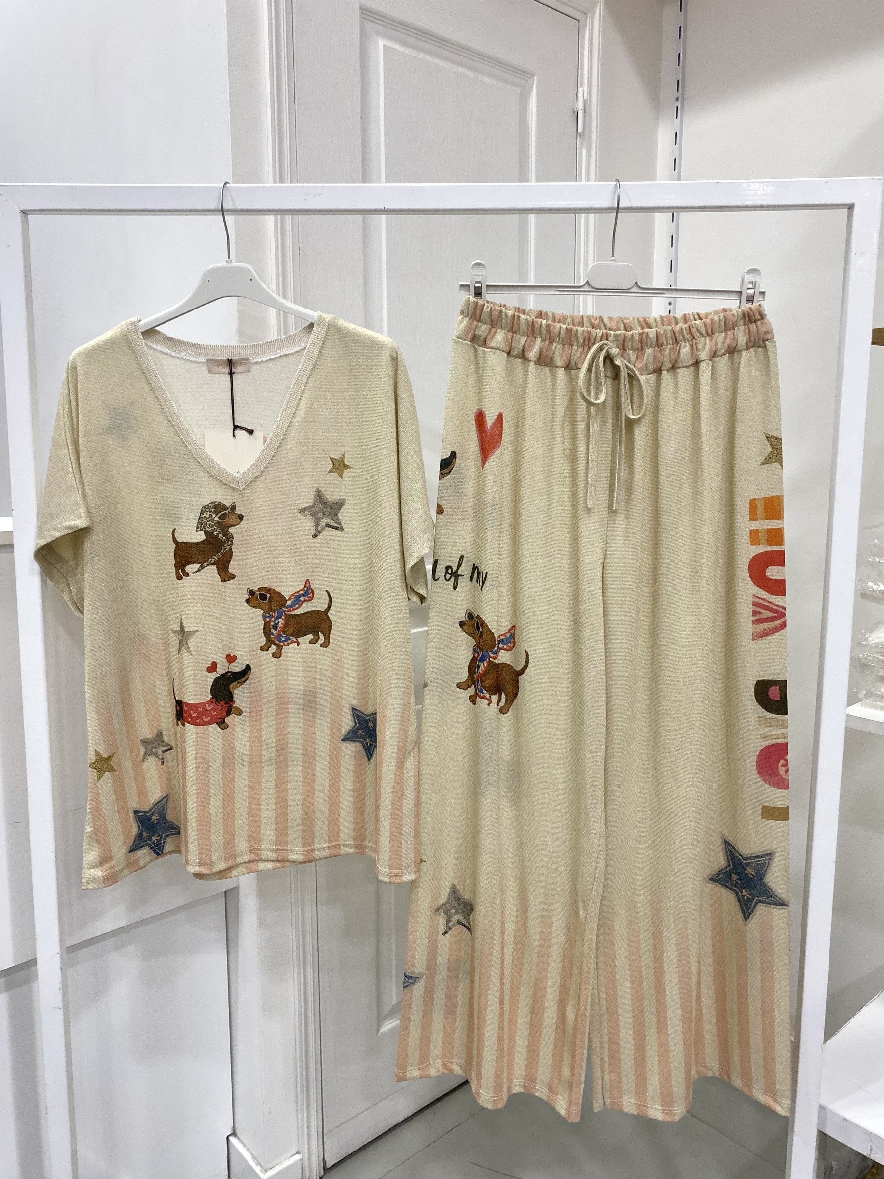 Grossista NOS - Completo in lurex stampato