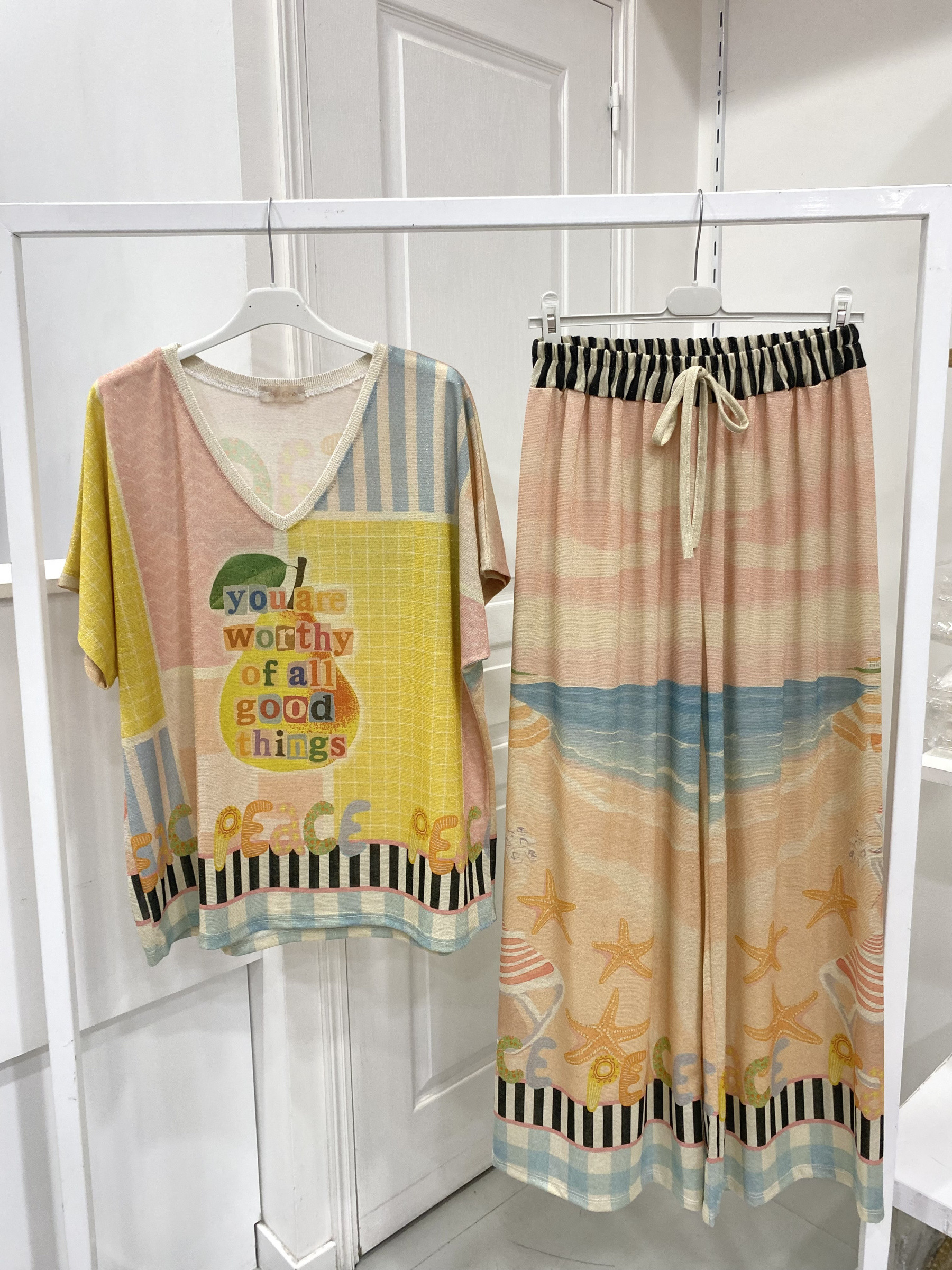 Mayorista NOS - Conjunto de lurex estampado