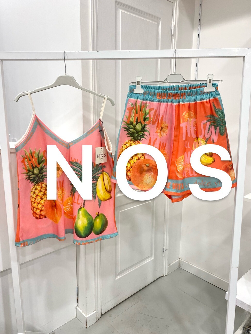 Grossista NOS - Set canotta e shorts stampati