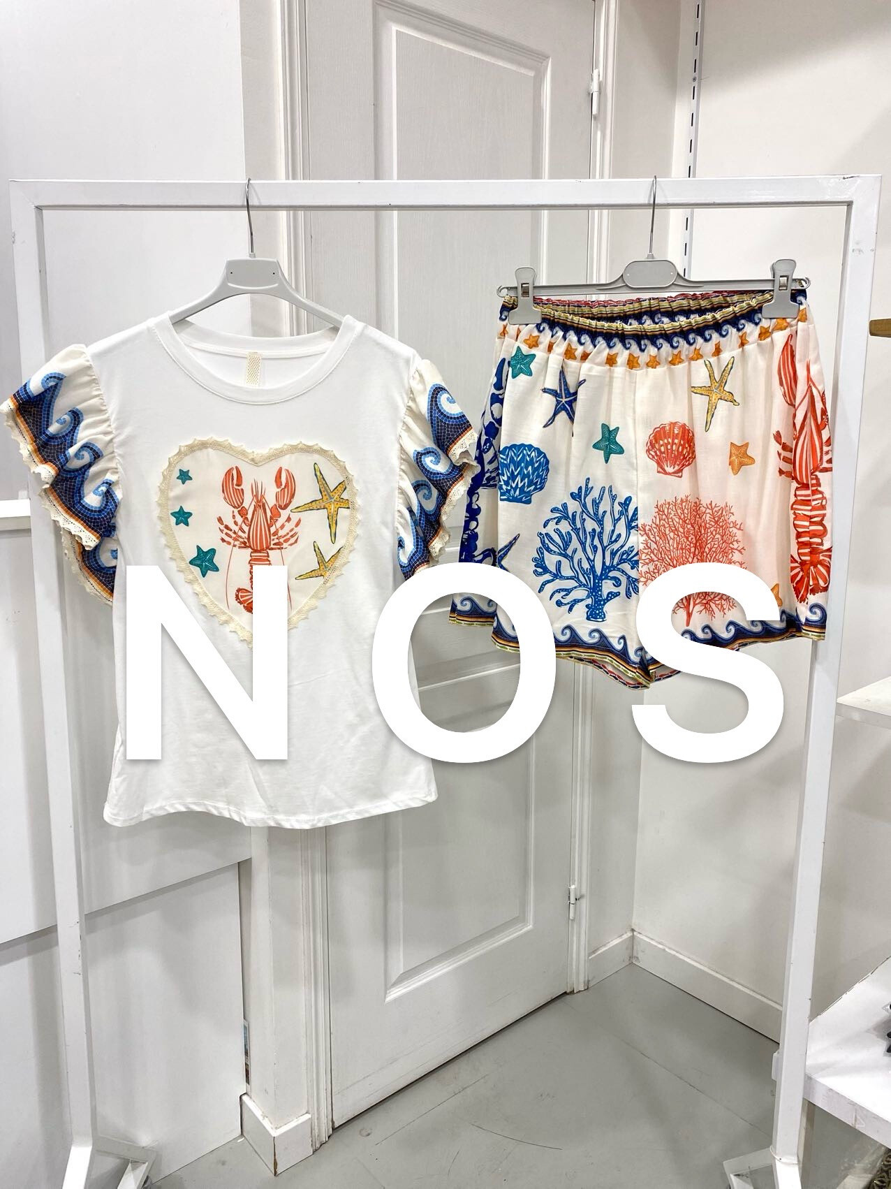 Grossiste NOS - Ensemble t shirt et short à imprimé