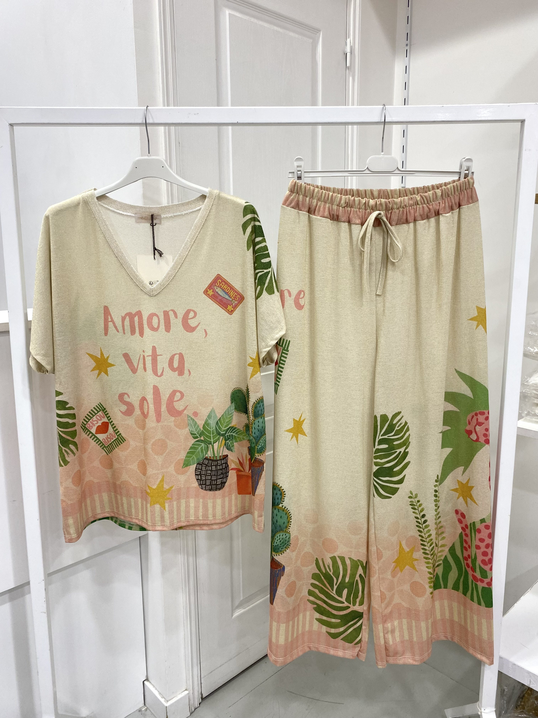 Mayorista NOS - Conjunto de lurex estampado