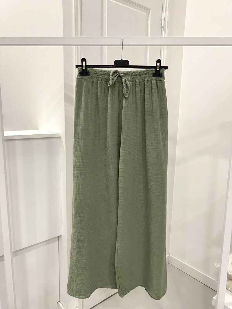 Wholesaler NOS - Plain cotton gauze pants