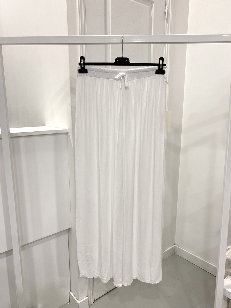 Wholesaler NOS - Very fluid and soft wide gauze pants in plain color
