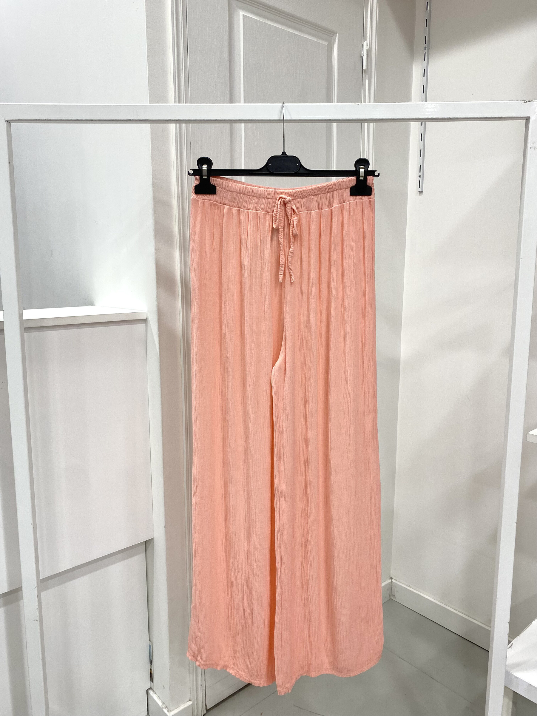 Grossiste NOS - Pantalon large gaze très fluide et doux couleur uni