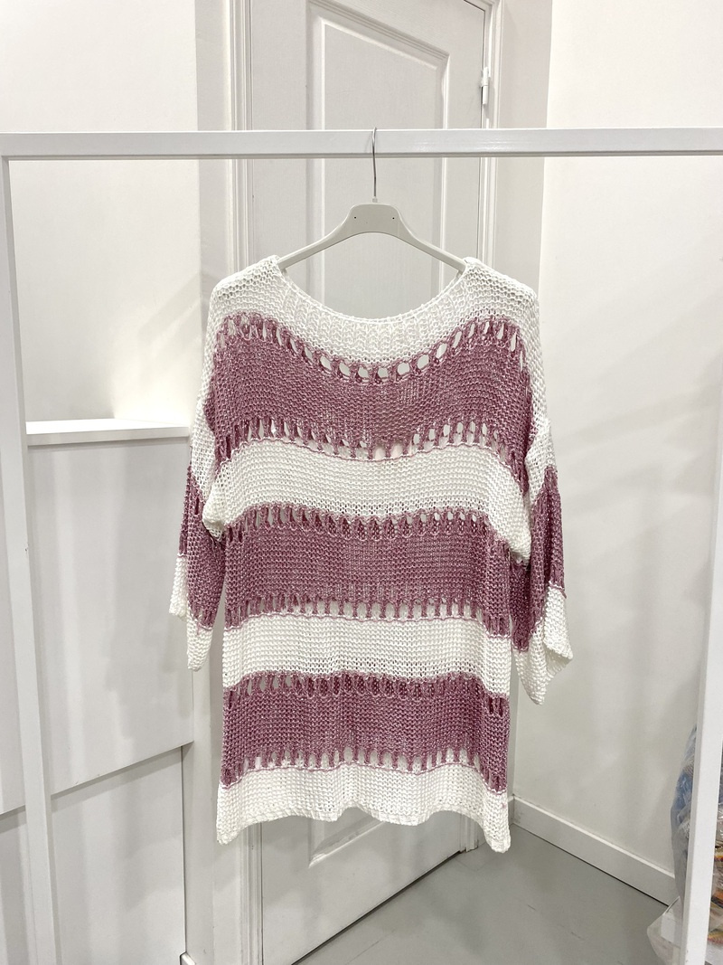 Großhändler NOS - Gestreiftes Strickoberteil
