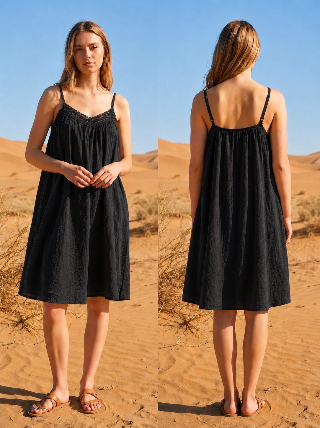 Großhändler NOS - Trägerkleid einfarbig