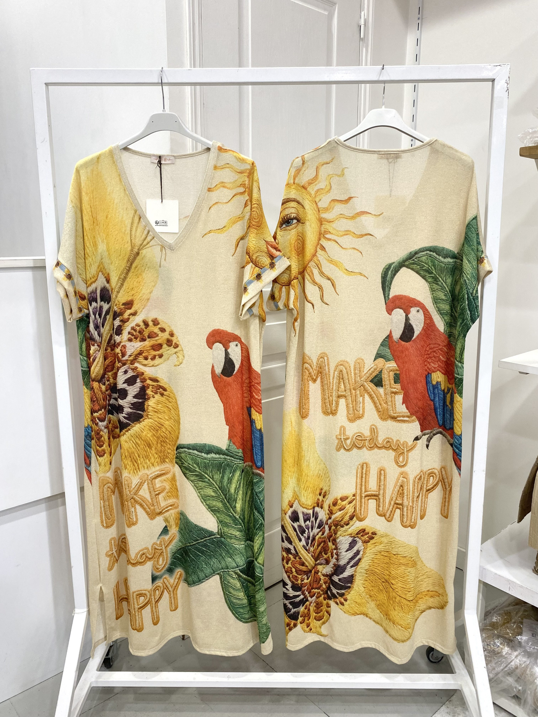 Grossiste NOS - Robe lurex imprimé