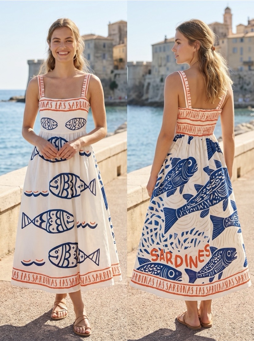 Mayorista NOS - Vestido de tirantes estampado