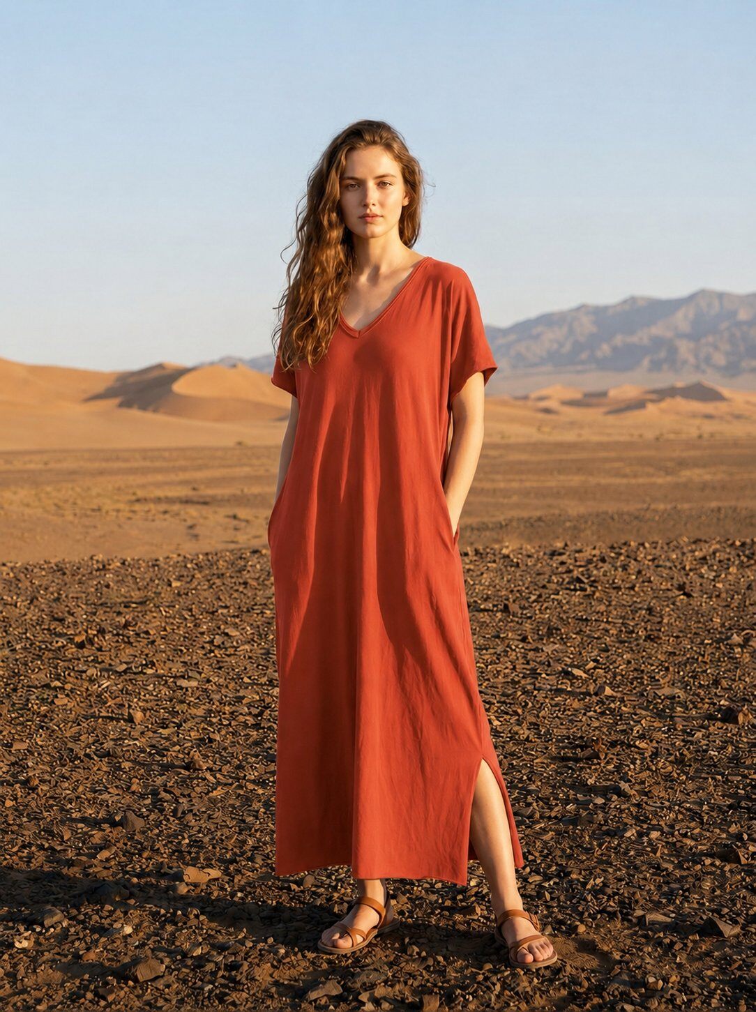 Großhändler NOS - Einfarbiges Kleid