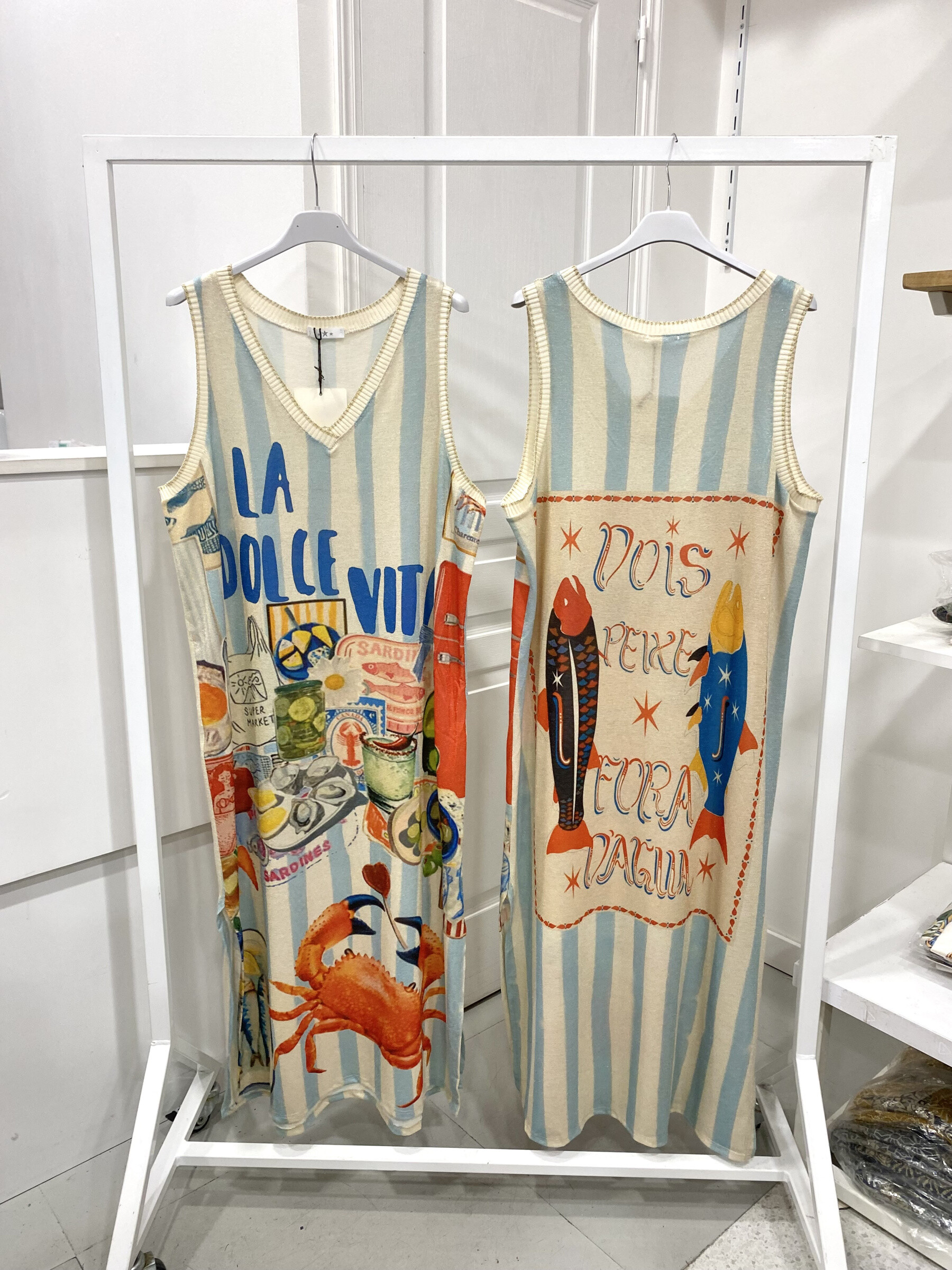 Grossiste NOS - Robe lurex imprimé