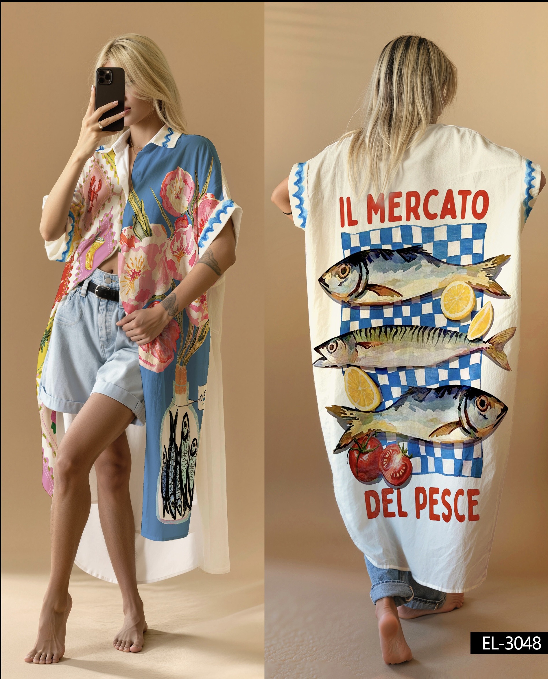 Mayorista NOS - Vestido estampado