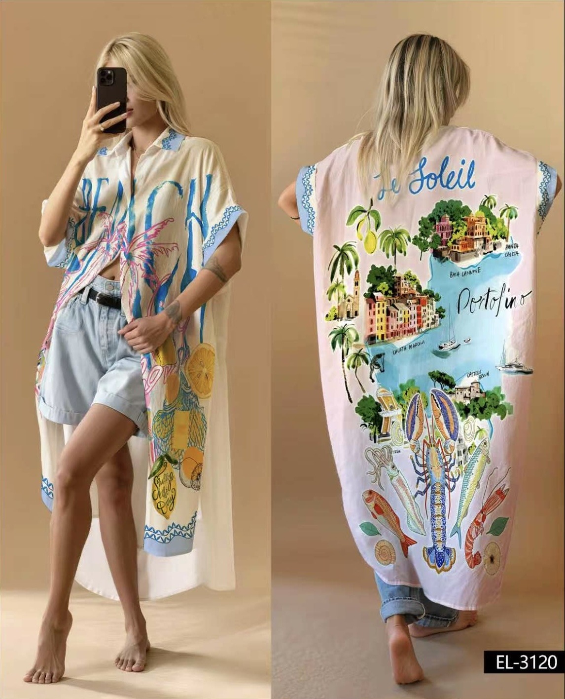 Mayorista NOS - Vestido estampado