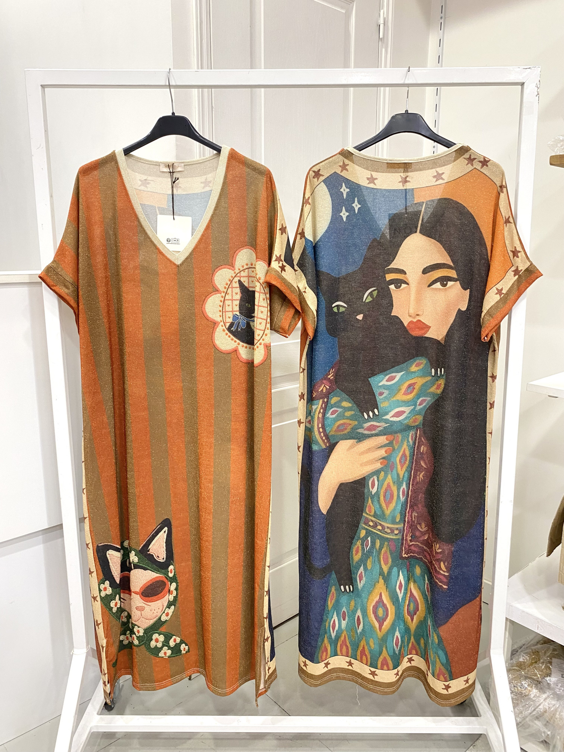 Grossiste NOS - Robe lurex imprimé