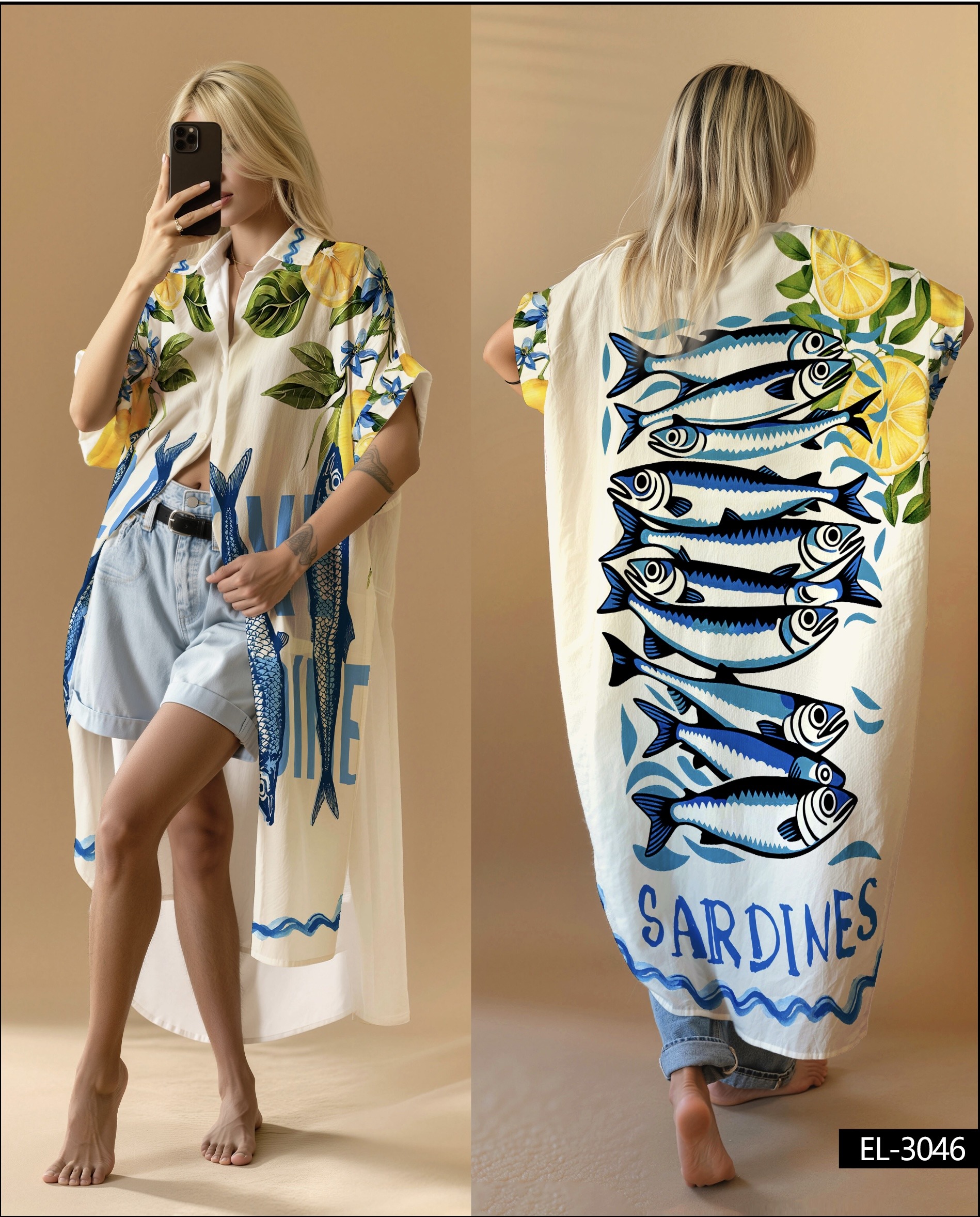 Mayorista NOS - Vestido estampado