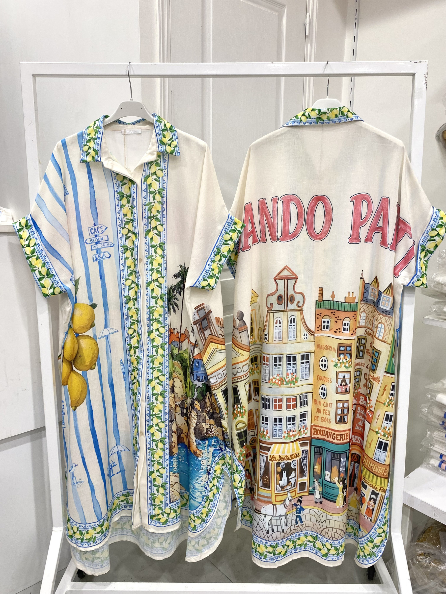 Großhändler NOS - Bedrucktes Hemdkleid