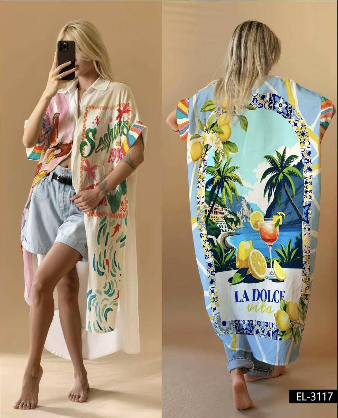 Mayorista NOS - Vestido estampado