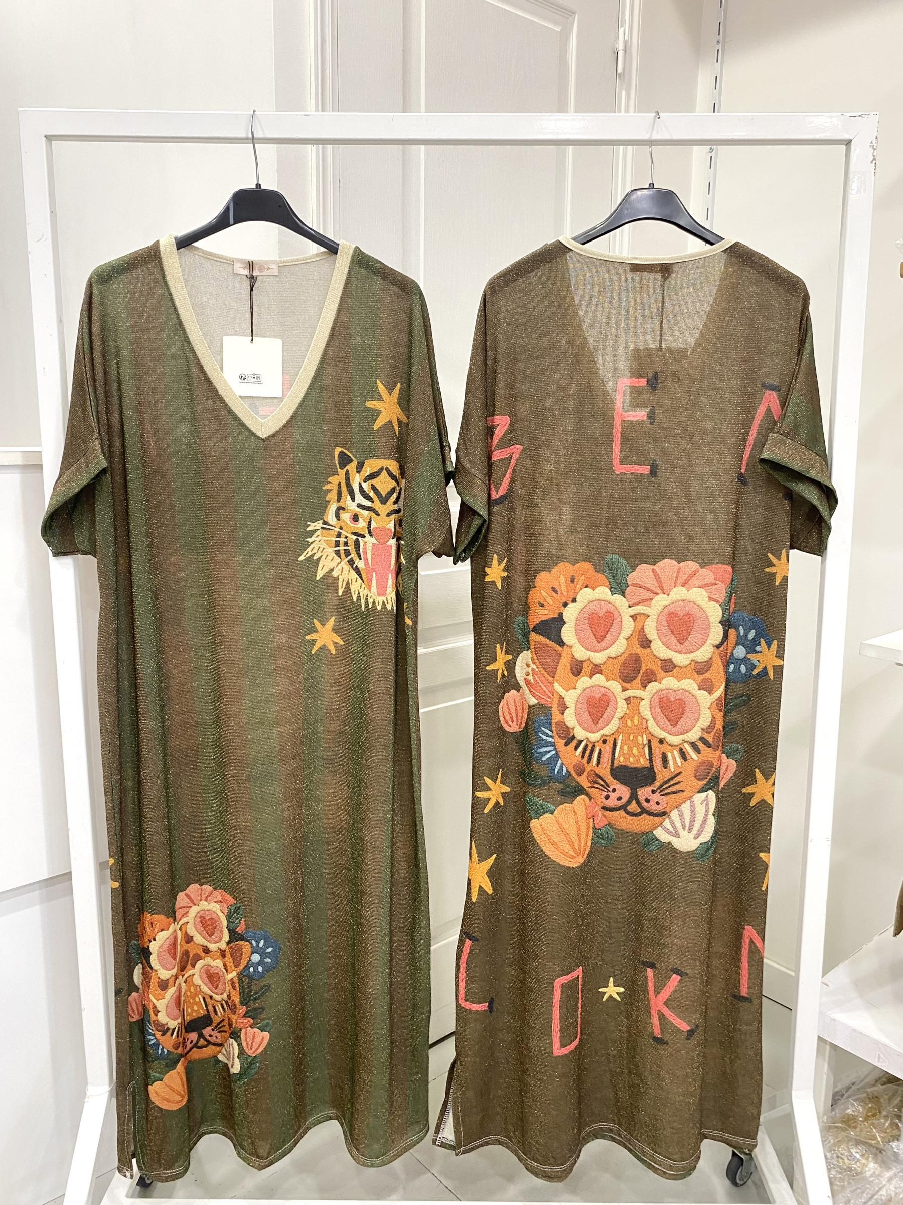 Grossiste NOS - Robe lurex imprimé