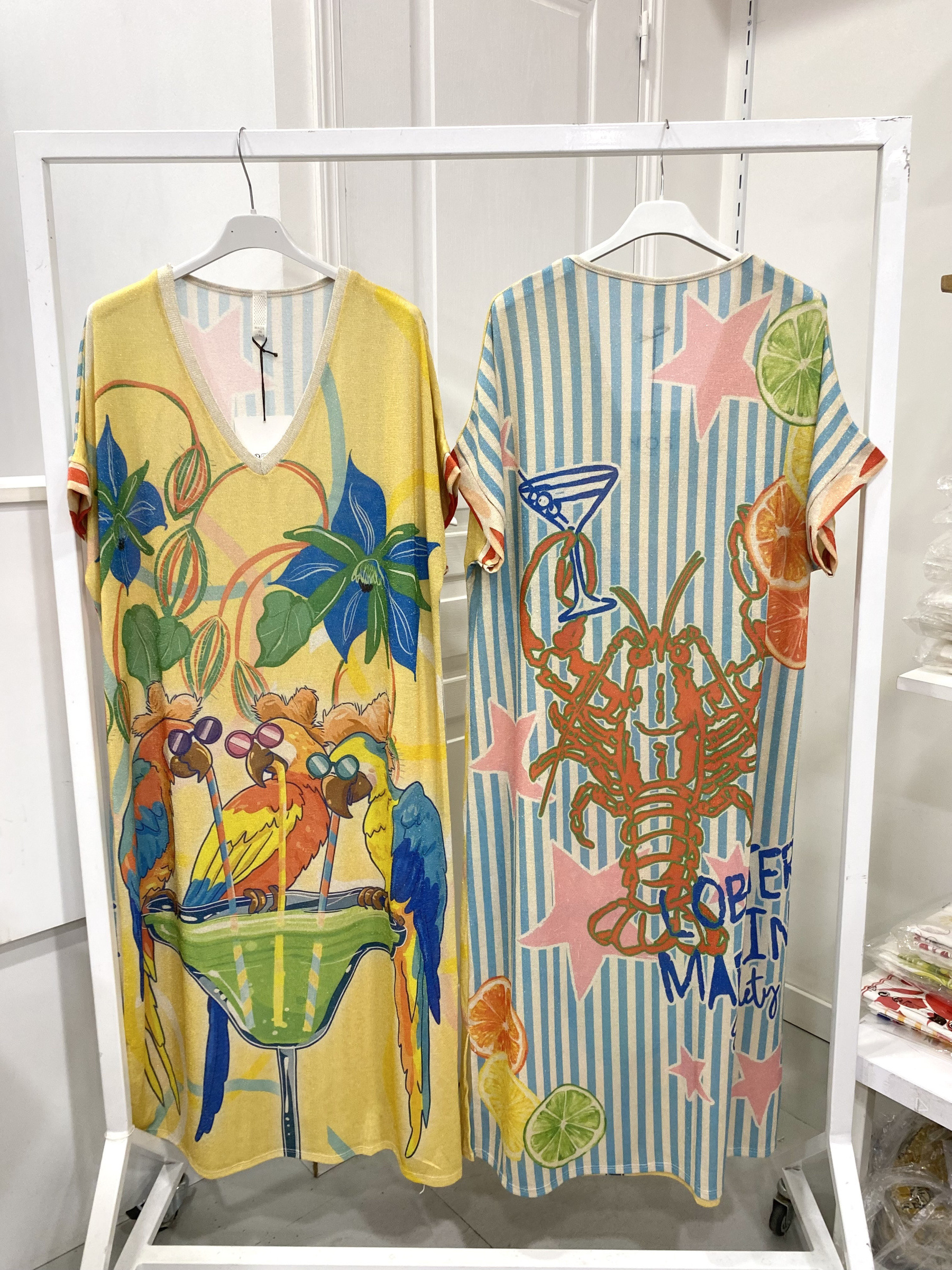 Grossiste NOS - Robe lurex imprimé
