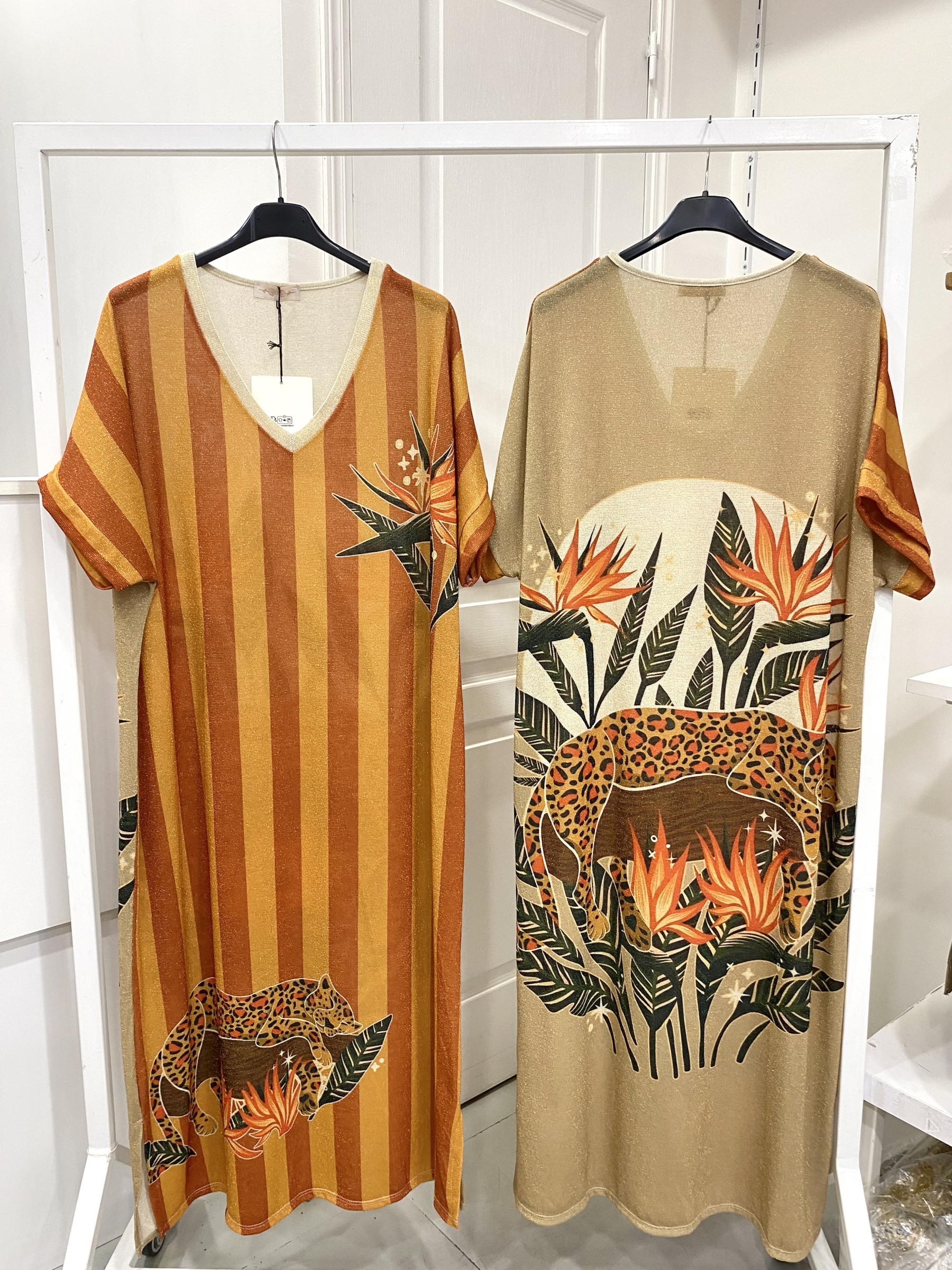 Grossiste NOS - Robe lurex imprimé