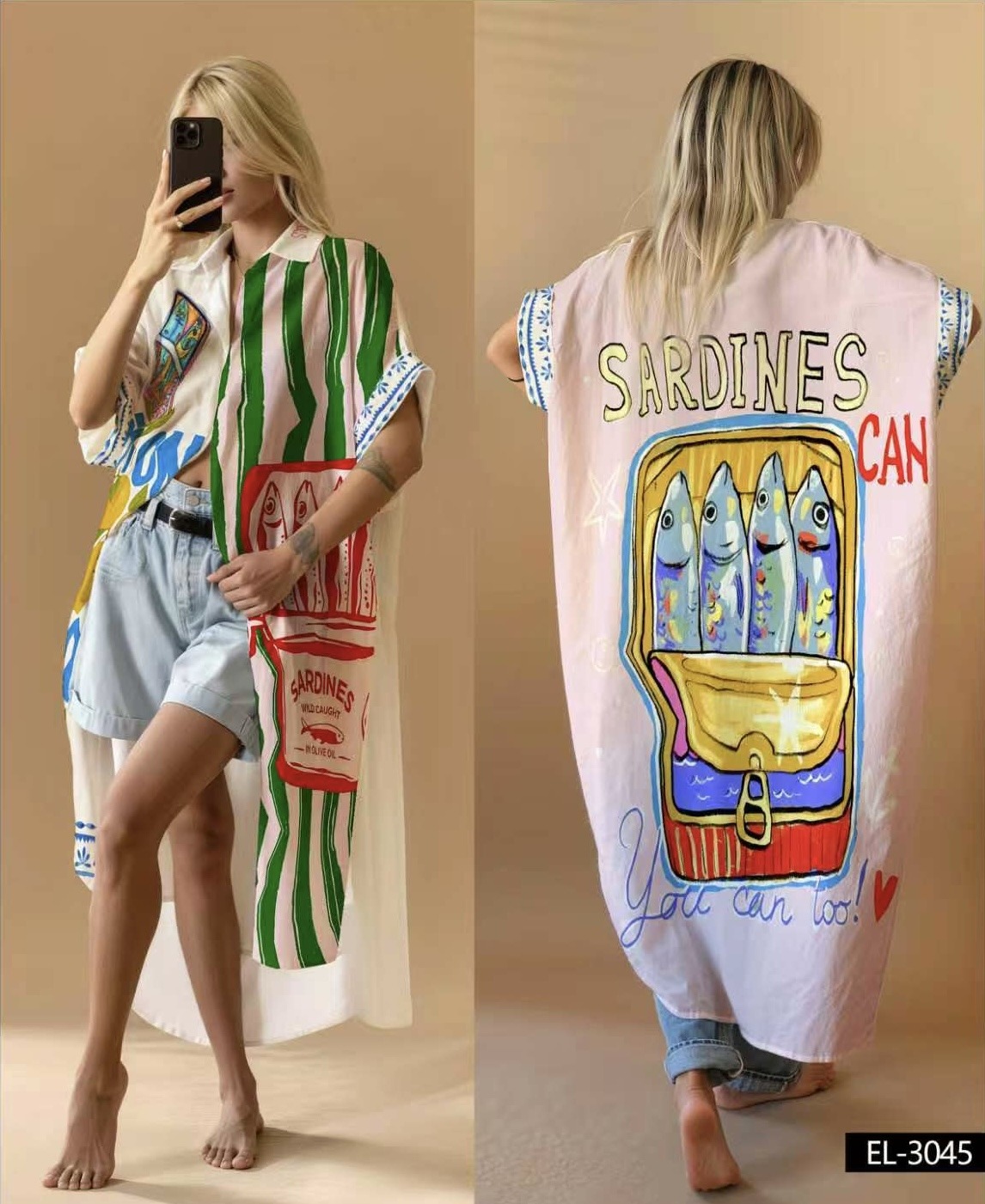 Mayorista NOS - Vestido estampado