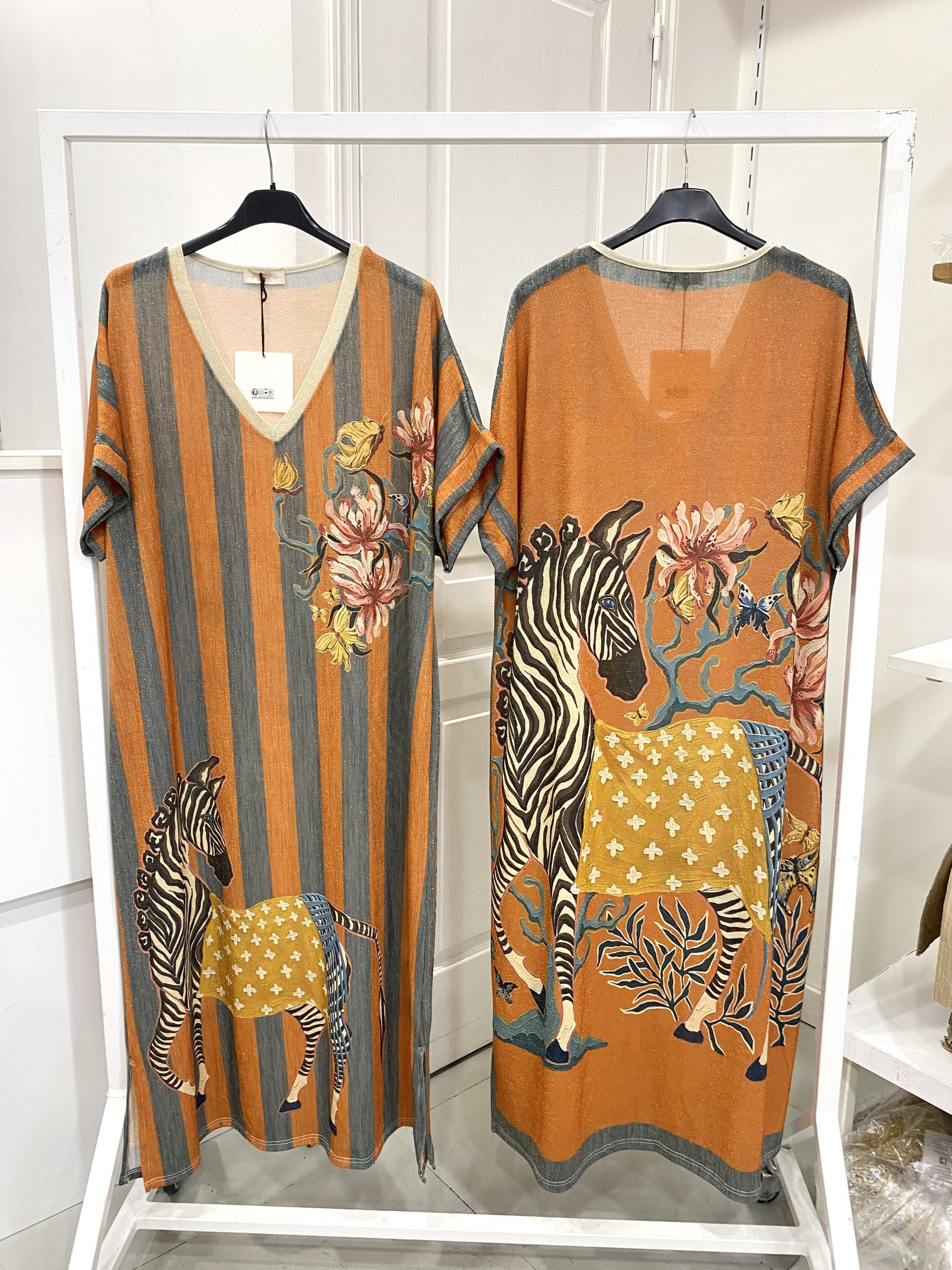 Grossiste NOS - Robe lurex imprimé