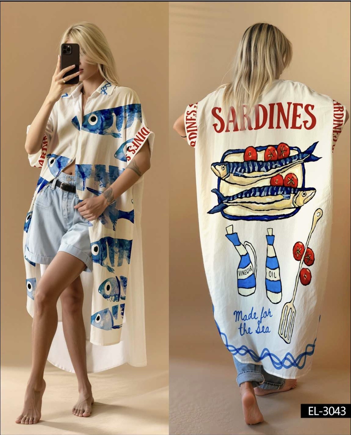 Mayorista NOS - Vestido estampado