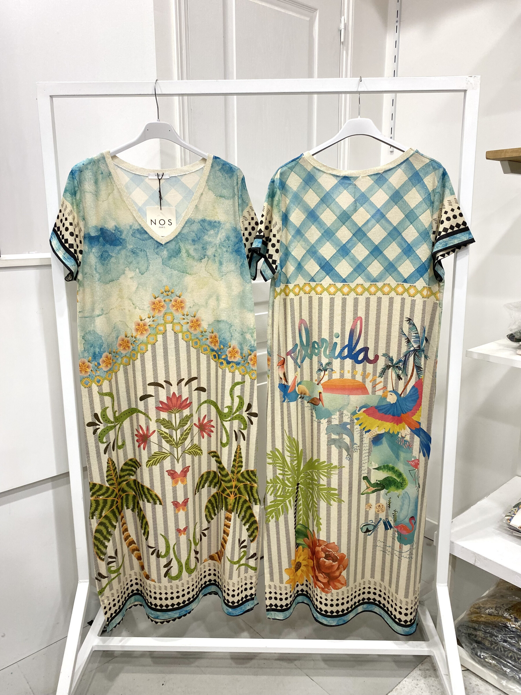 Wholesaler NOS - Printed lurex dress