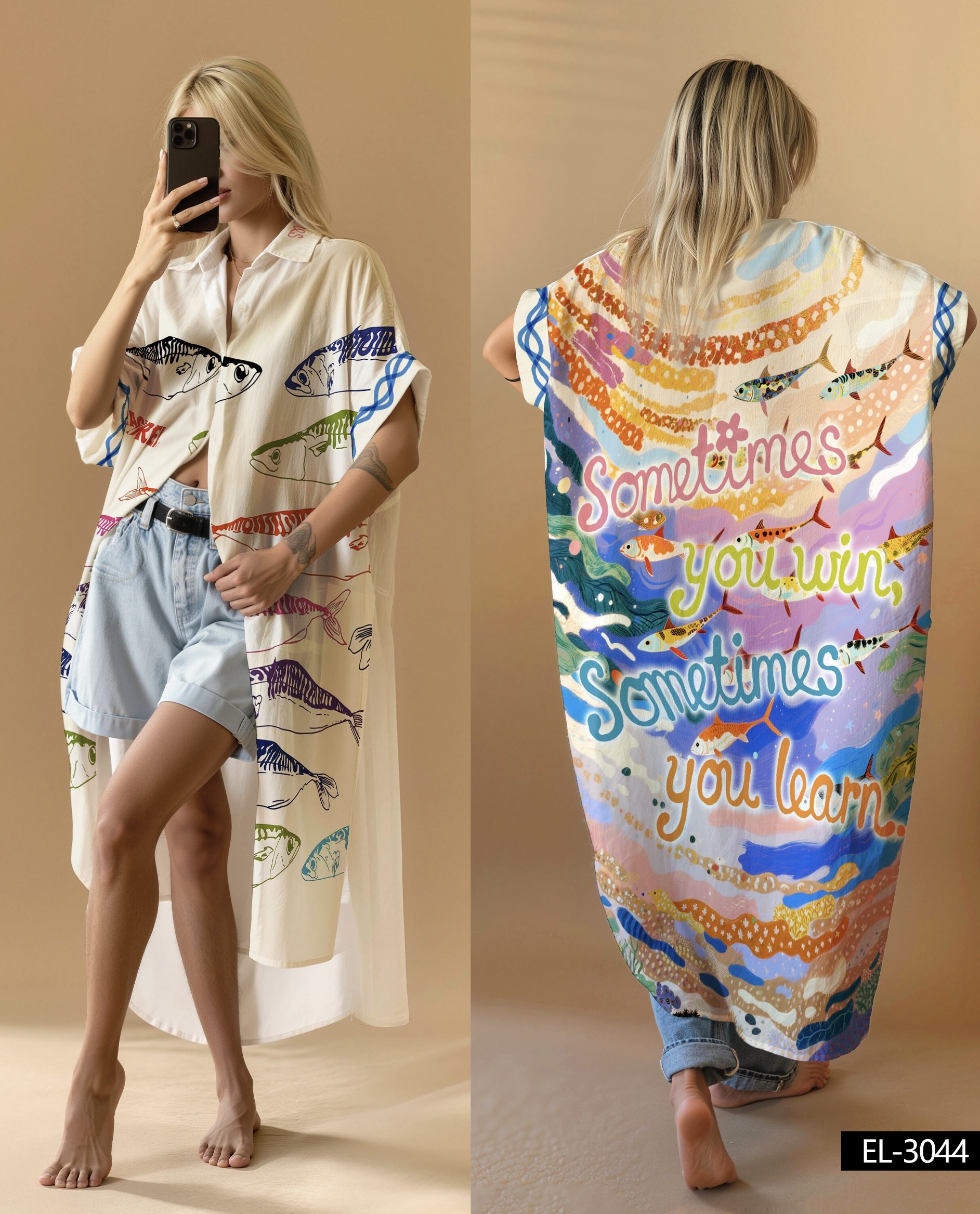 Großhändler NOS - Bedrucktes Kleid