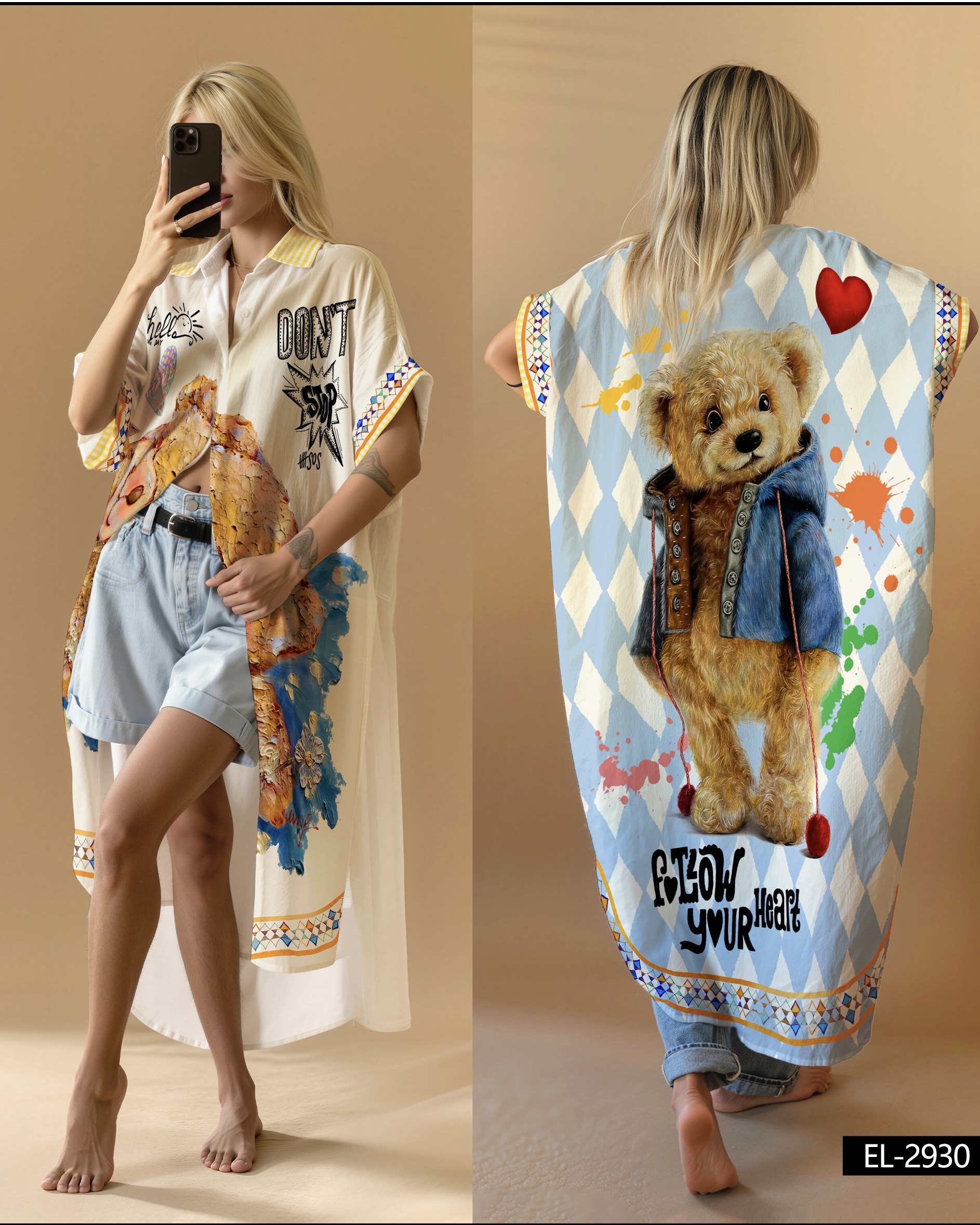 Mayorista NOS - Vestido estampado