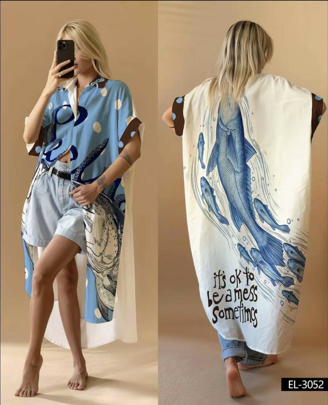 Mayorista NOS - Vestido estampado