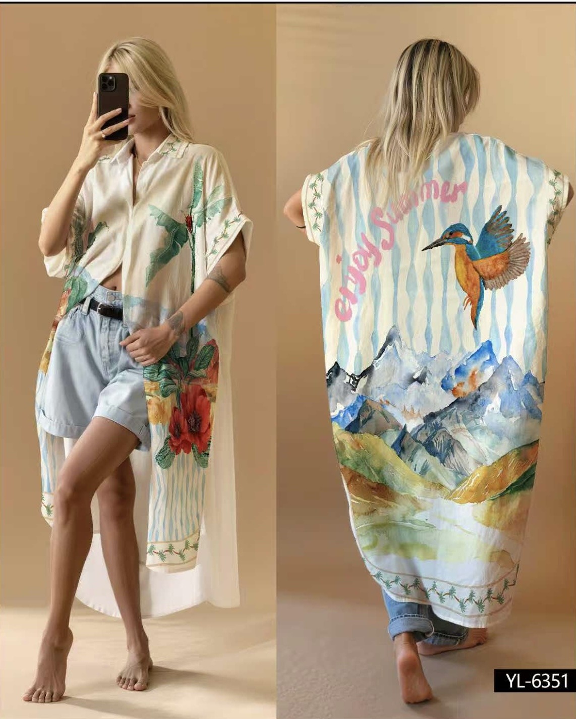 Mayorista NOS - Vestido estampado