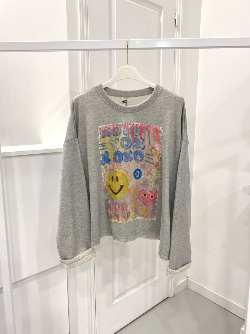 Grossiste NOS - Sweat léger en lurex argenté