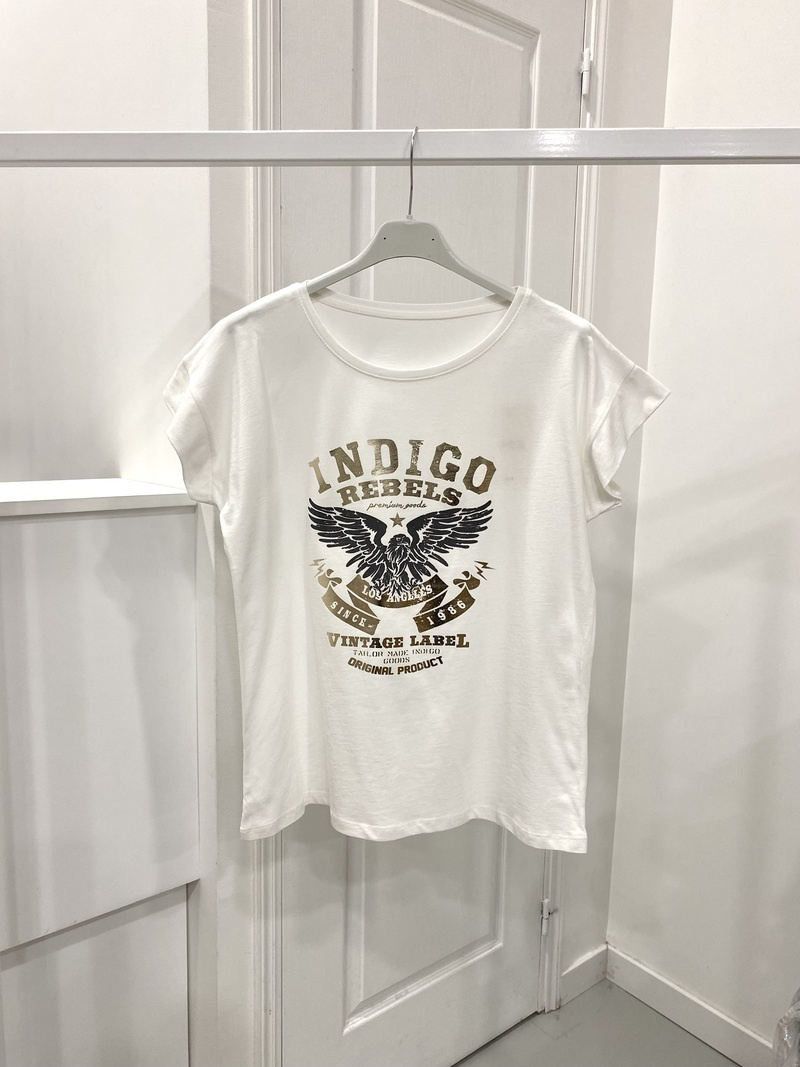 Wholesaler NOS - White t-shirt with eagle design