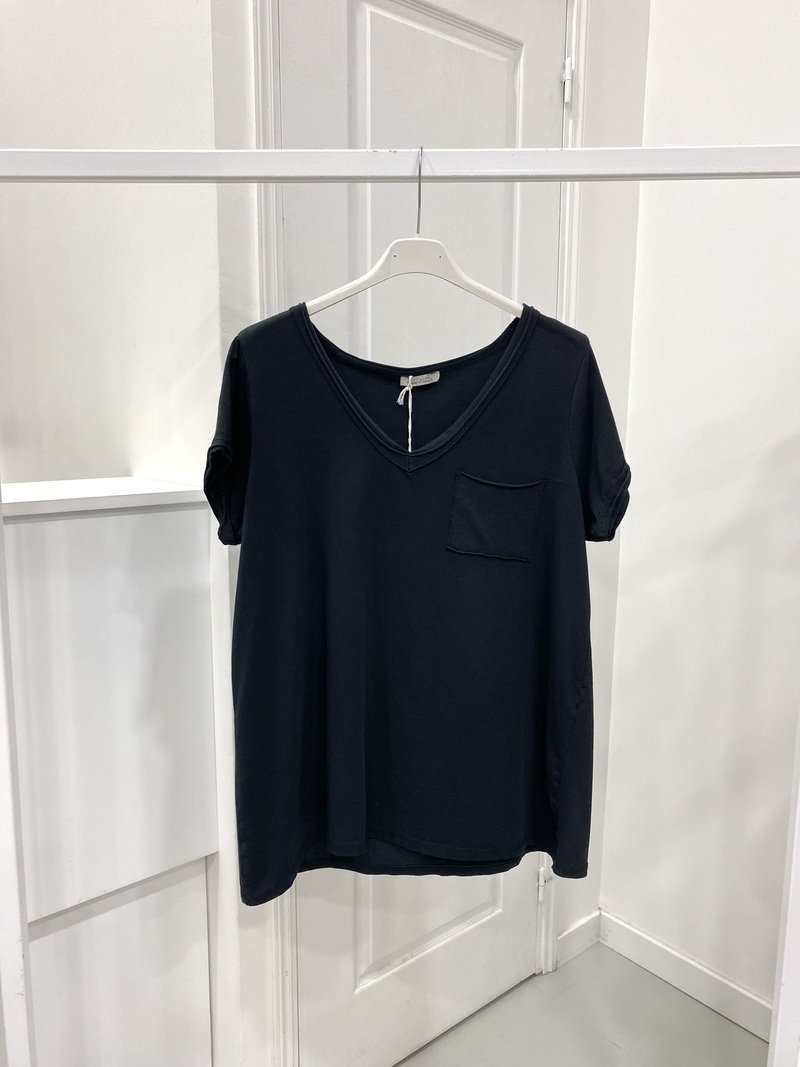 Grossiste NOS - T - shirt en col V couleur uni