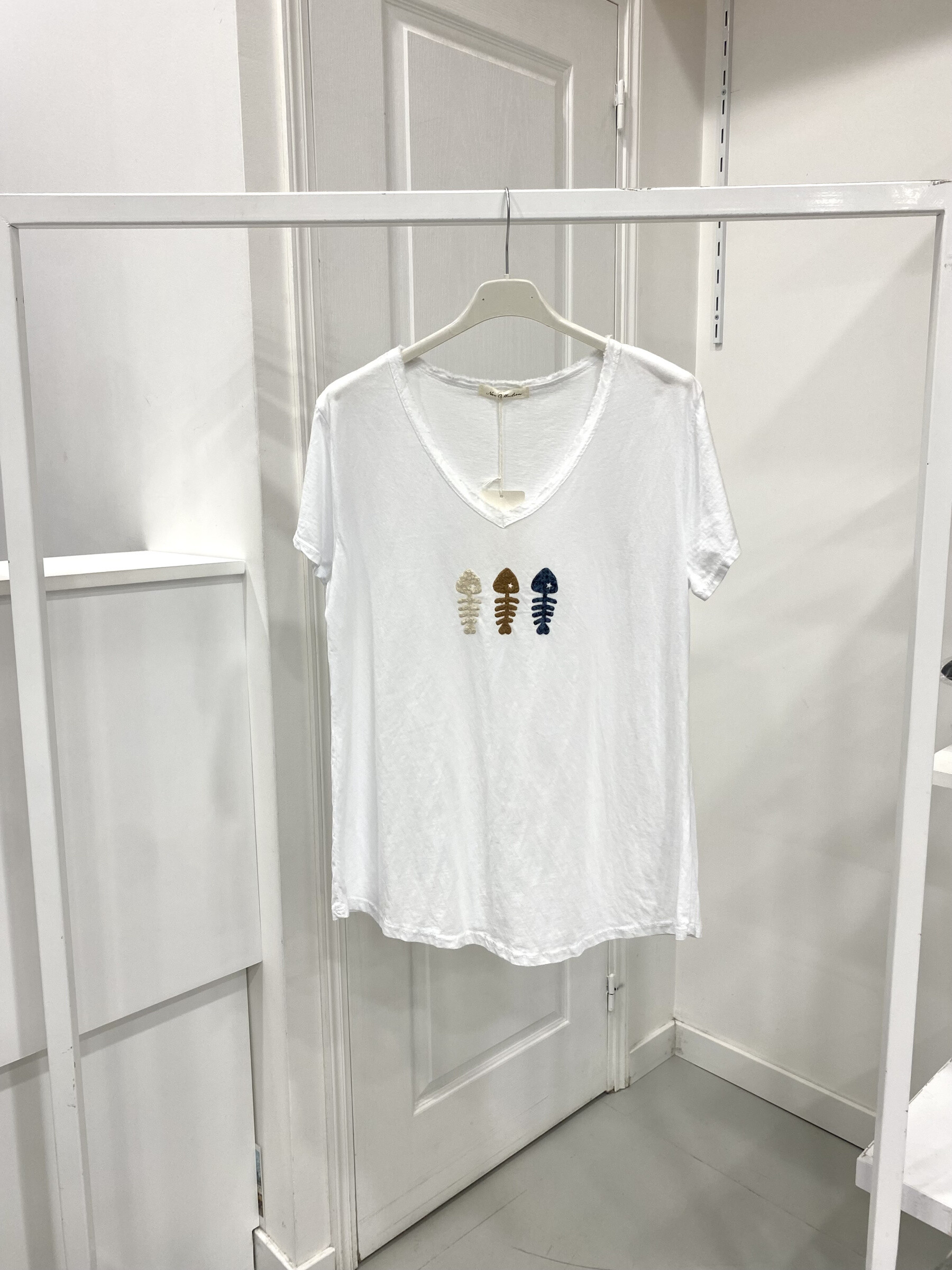 Grossiste NOS - T - shirt délavé " trois poisson "