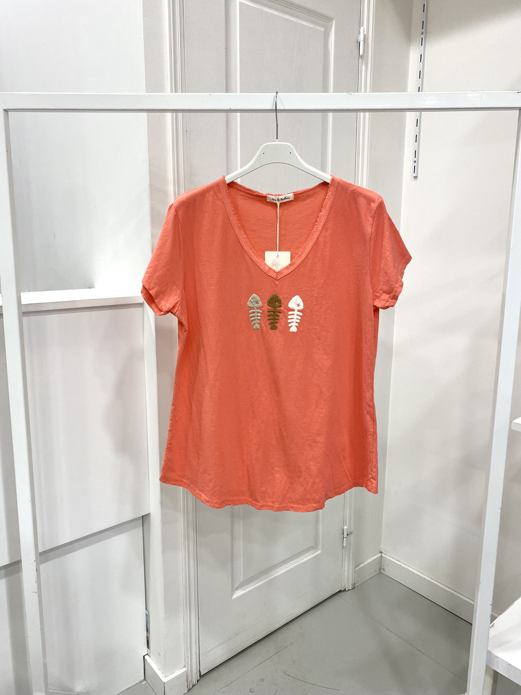 Grossiste NOS - T - shirt délavé " trois poisson "