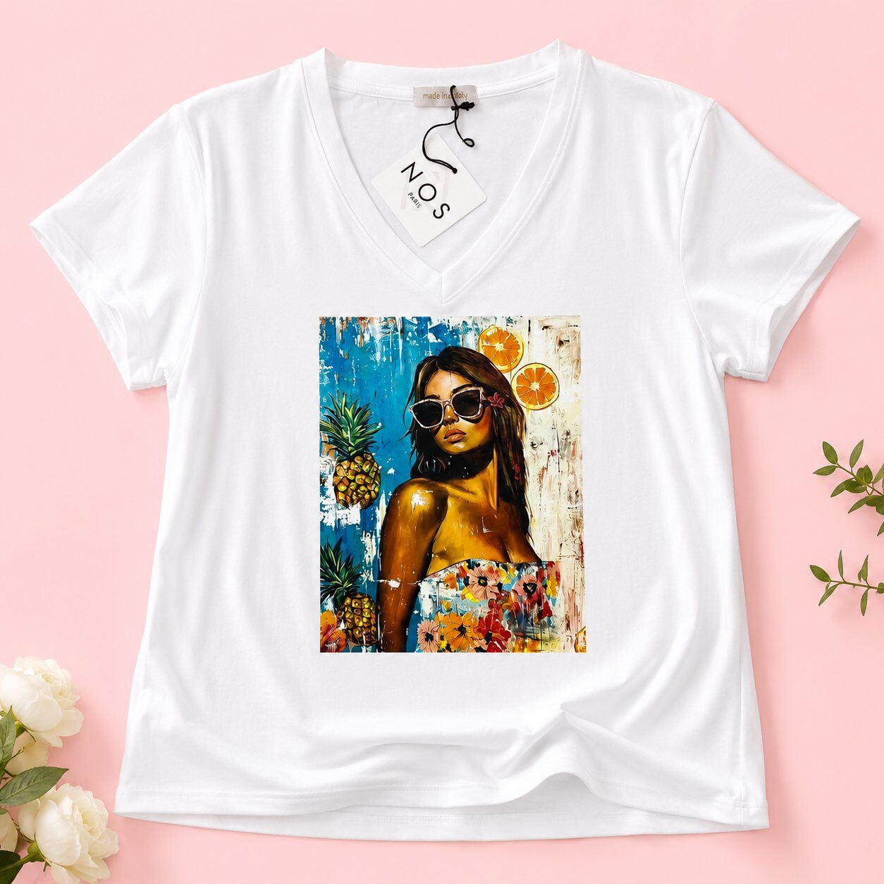 Großhändler NOS - T-Shirt mit Muster