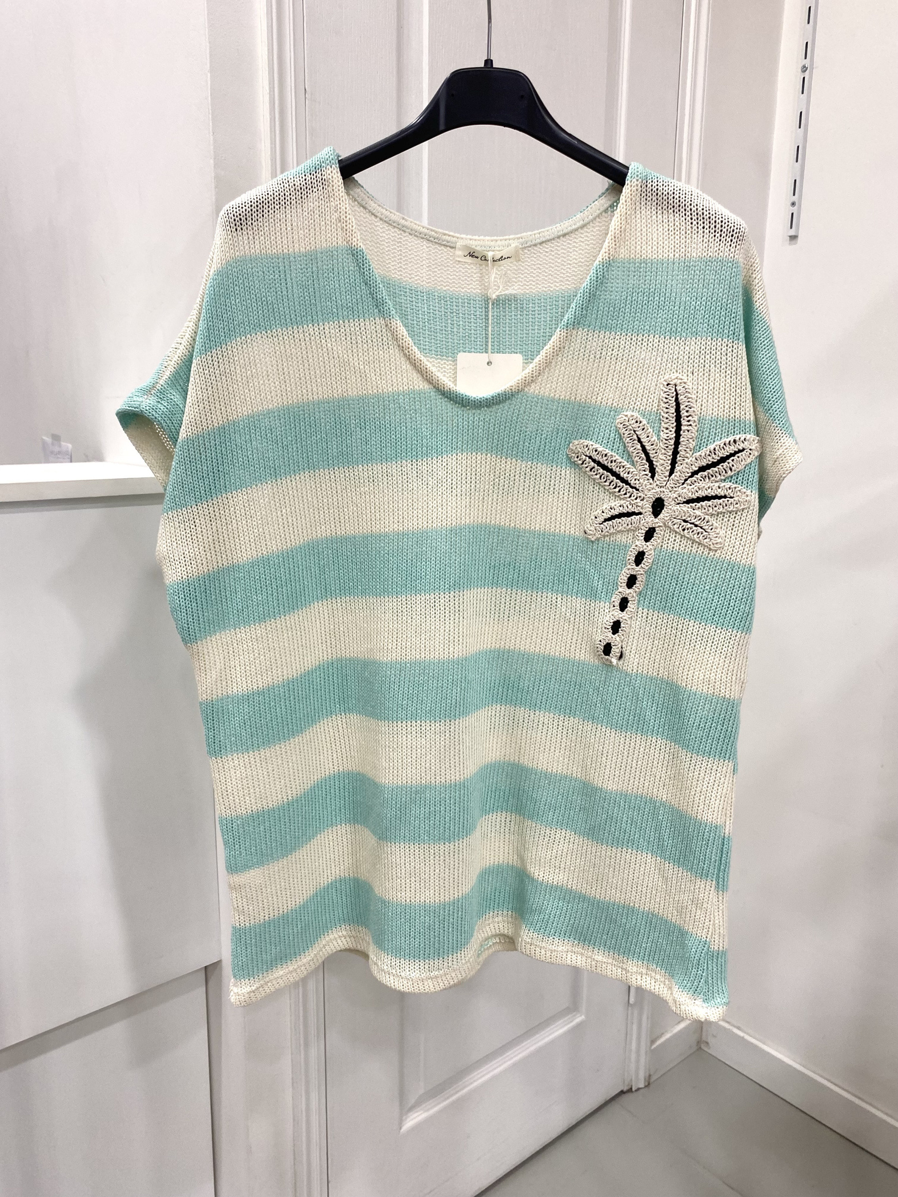 Großhändler NOS - T-Shirt mit Palmenmuster