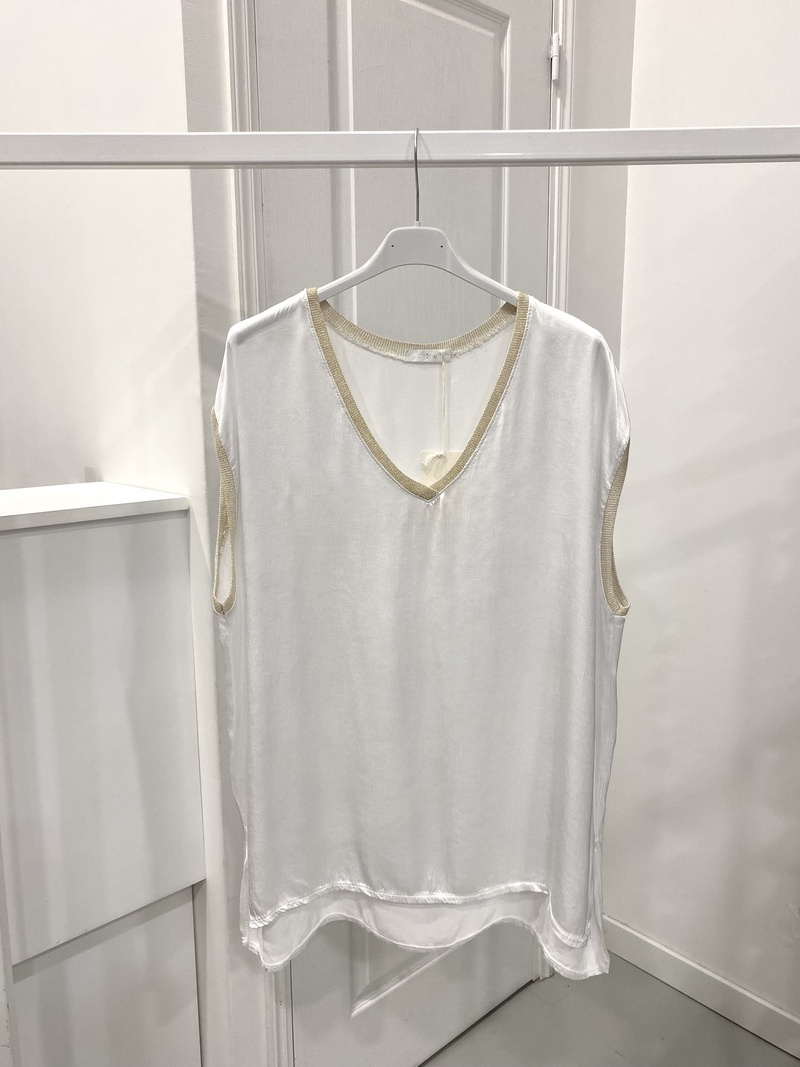 Grossista NOS - Top con scollo a V lurex