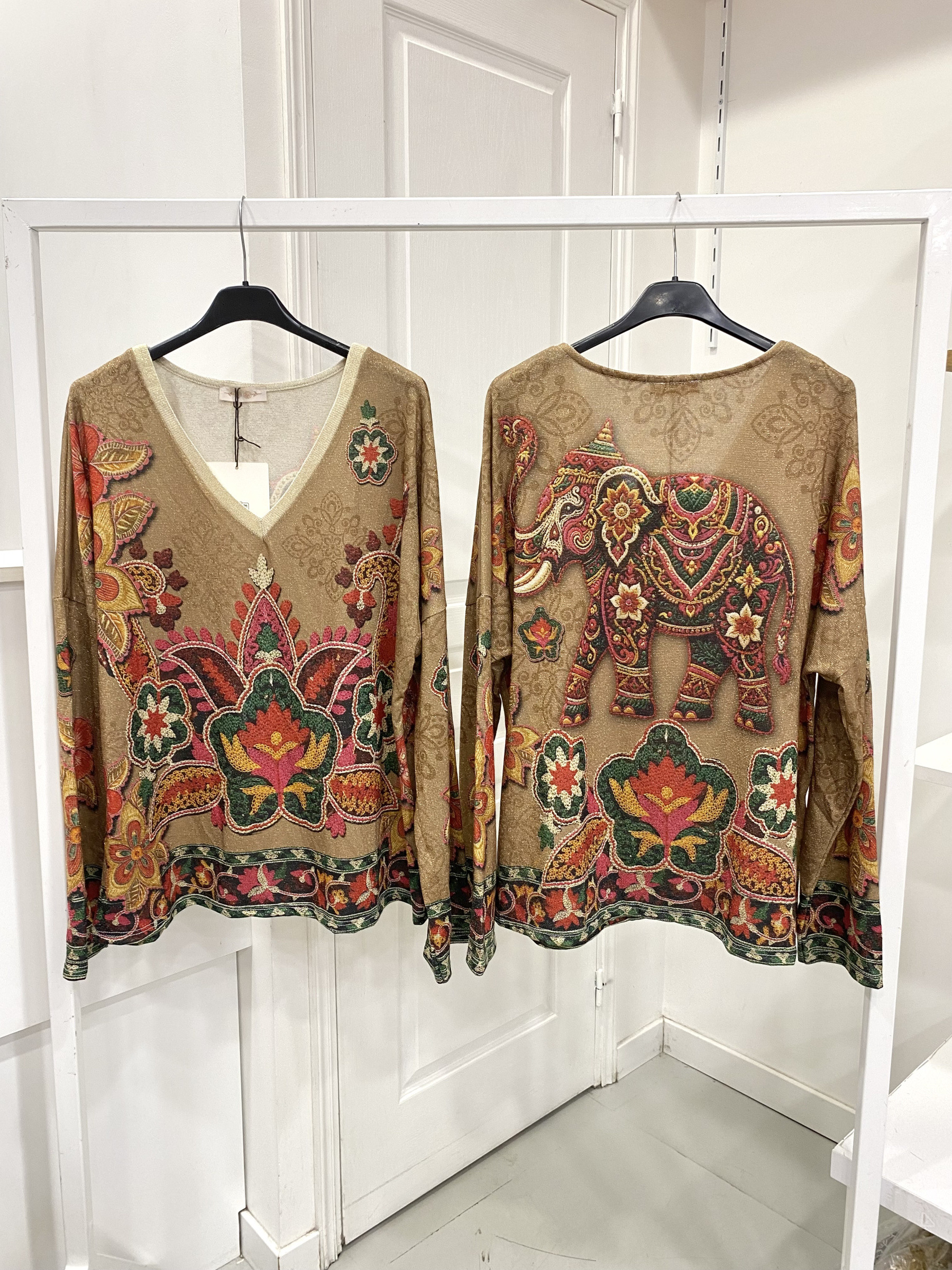 Mayorista NOS - Top de lurex estampado