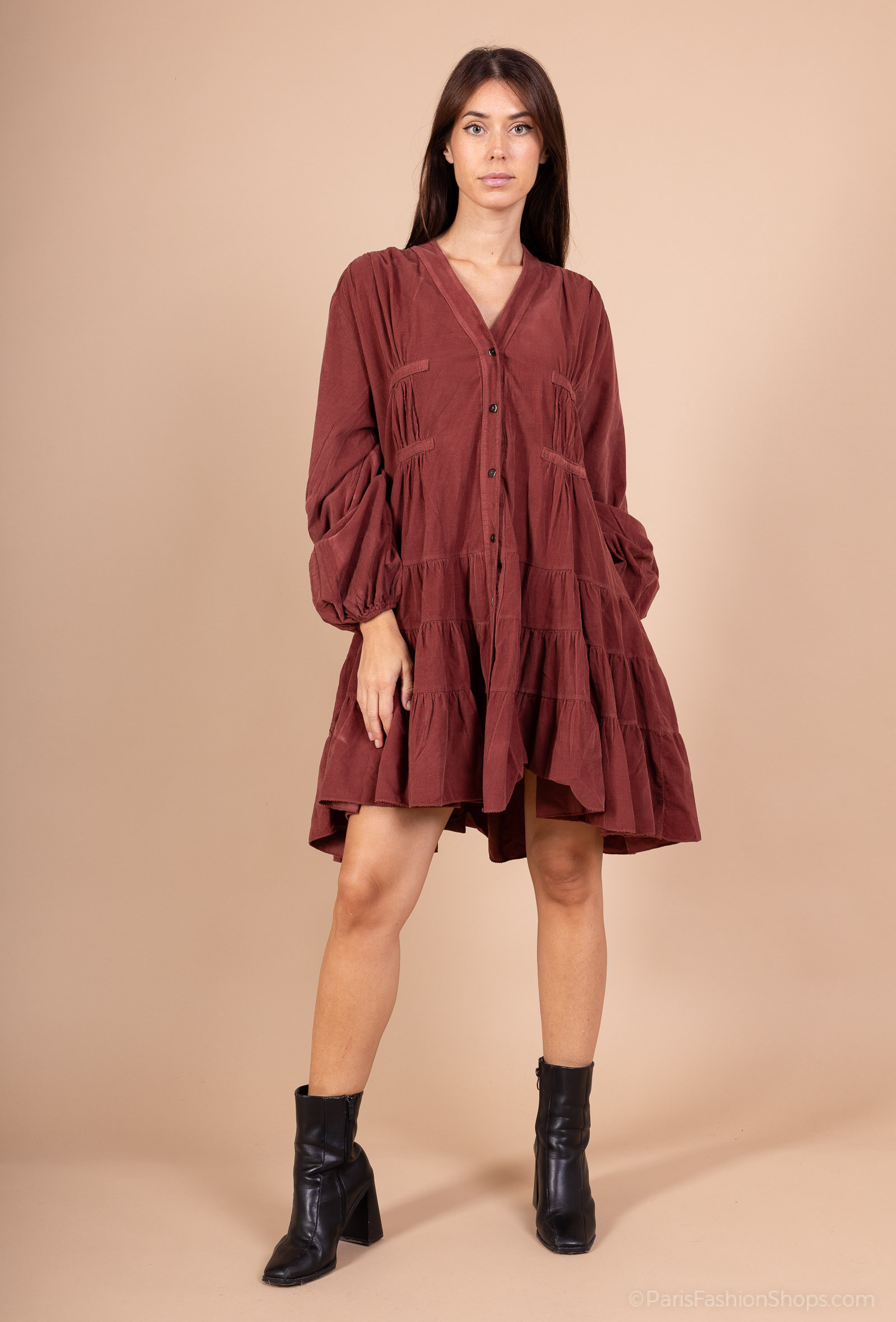 Grossiste NOTA BENE - Robe courte en Velours