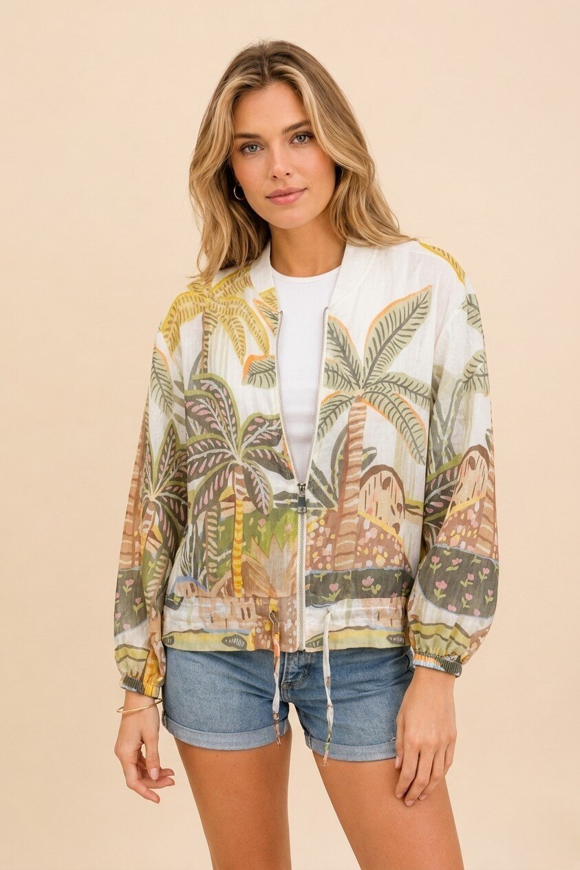 Grossiste NOTA BENE - Veste Style Bomber Légère Imprimée