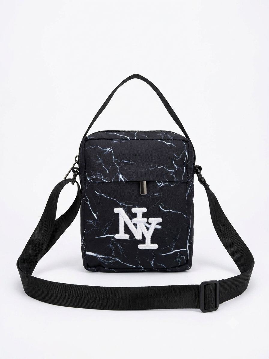 Wholesaler NY - NY electricity black and white satchel