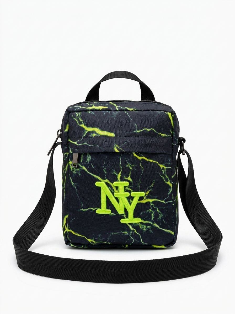 Wholesaler NY - NY electric black and yellow shoulder bag