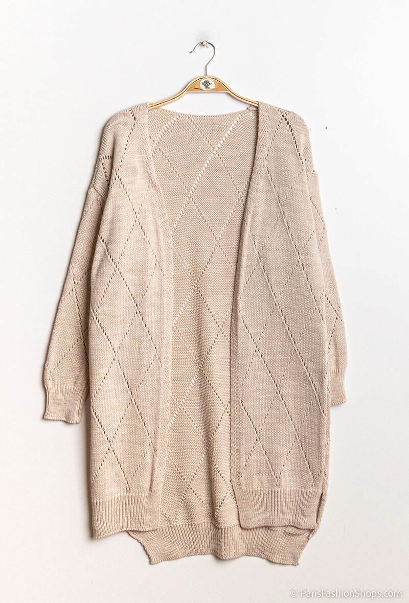 Chaleco - Beige - 1 - formato grande