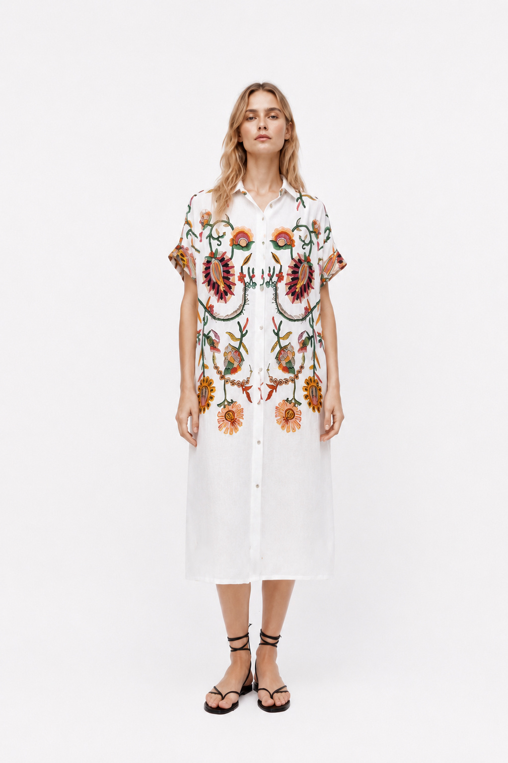 Mayorista O.TD - Vestido con estampado floral de margaritas