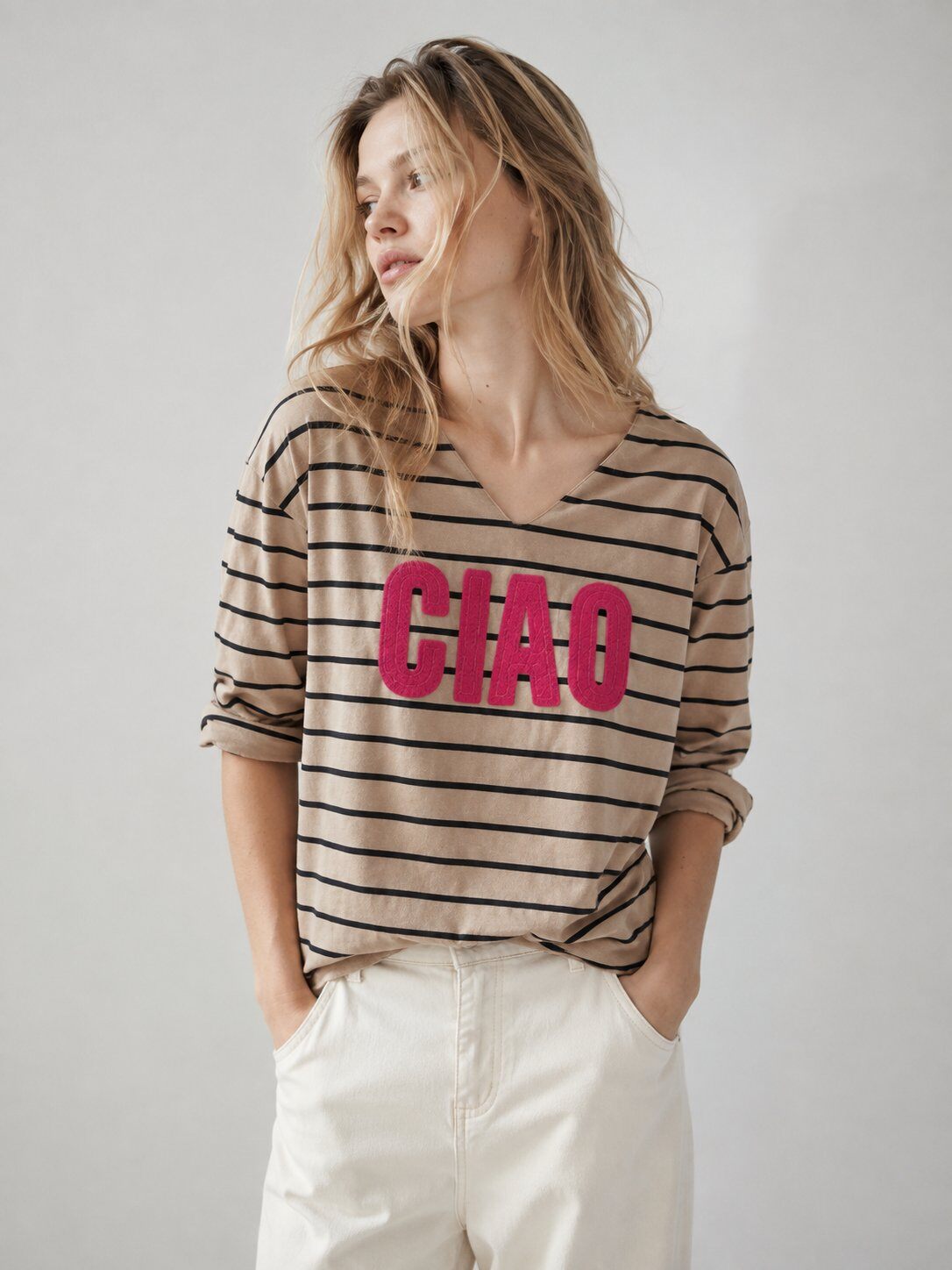 Grossiste O.TD - Sweat en coton avec imprimé