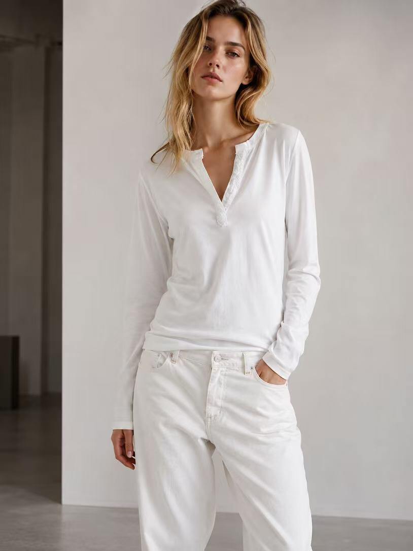 Mayorista O.TD - Blusa fluida con escote en V